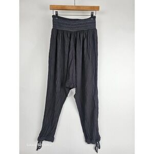 Women's,  Hei-Hei, by Anthropologie, black gauzy pants, szS,